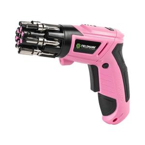 Fieldmann - Șurubelniță cu acumulator 3, 6 V, 1300 mAh, roz imagine
