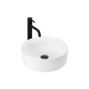 REA-U0601 - Lavoar pentru blat DELIA, 36 cm, alb lucios/imitație de piatră imagine