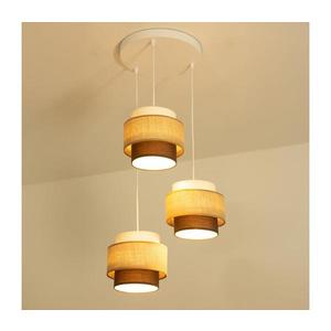 Brilagi - Lustră suspendată RESNA, Ø 45 cm, 3x E27 (max. 60 W), 230 V, bej/negru imagine