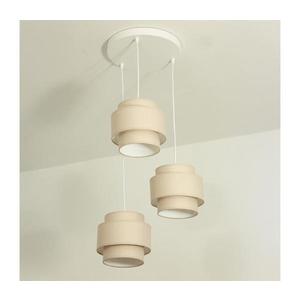 Brilagi - Lustră suspendată pe cablu RESNA, 3xE27/60W/230V, Ø45 cm, bej imagine