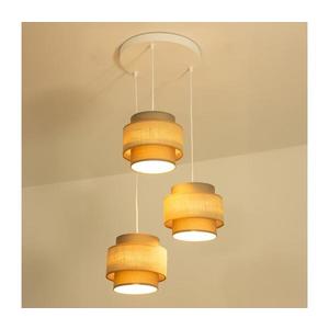 Brilagi - Lustră pe cablu RESNA 3xE27/60W/230V Ø 45 cm maro/bej imagine