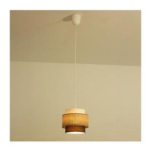Brilagi - Lustră suspendată RESNA pe cablu, 1xE27/60W/230V, Ø 20 cm, bej/negru imagine