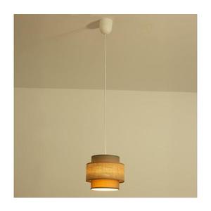 Brilagi RESNA - lustră suspendată pe cablu, 1xE27/60W/230V, Ø 20 cm, maro/bej imagine