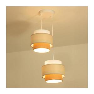 Brilagi - Lustră suspendată pe cablu RESNA, 2xE27/60W/230V, Ø 30 cm, crem/bej imagine