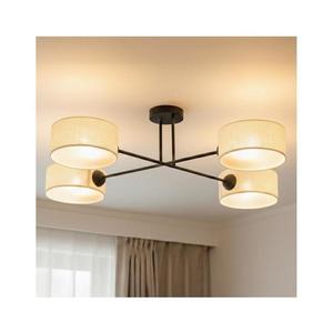 Brilagi - Lustră de tavan aplicată VIRGO 4xE14/40W/230V, crem/negru imagine