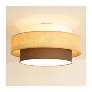 Brilagi - Plafonieră RESNA, 1x E27, 60 W, 230 V, Ø 40 cm, bej/negru imagine