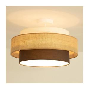 Brilagi - Lustră aplicată RESNA, 1xE27/60W/230V, Ø 40 cm, bej/negru imagine