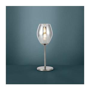 Lampă de masă EGLO ESTANYS 39568, 1xE27/60W/230V, negru/fumuriu imagine