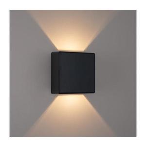 Brilagi - Aplică LED de exterior DOUBLERAY, 6W, 230V, negru, IP54 imagine