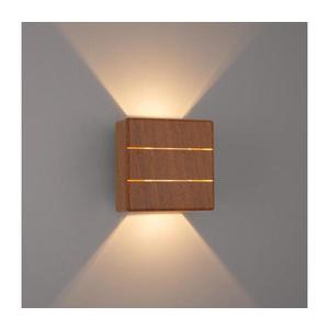 Brilagi -LED Aplica de exterior DOUBLERAY LINE LED/6W/230V finisaj lemn IP54 imagine