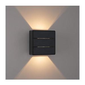 Brilagi - Aplica LED de exterior DOUBLERAY LINE, 6W/230V, negru, IP54 imagine