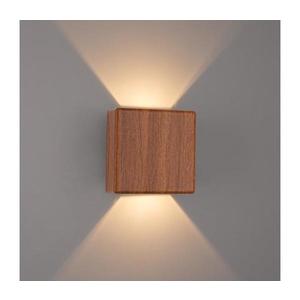 Brilagi - Aplica de perete LED pentru exterior DOUBLERAY LED/6W/230V cu decor din lemn IP54 imagine