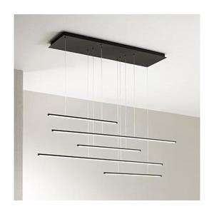 Ondaluce - Lustră LED dimerizabilă suspendată pe cablu GENIUS LED/72W/230V, neagră imagine