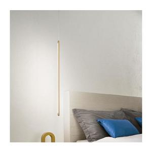 Ondaluce - Lustra LED dimabilă suspendată pe cablu GENIUS LED/12W/230V, diametru 1, 5 cm, aurie imagine