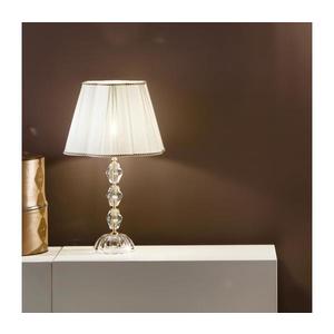 Ondaluce - Lampă de masă din cristal BRIGIDA, 1xE27/15W/230V, crem/transparentă imagine