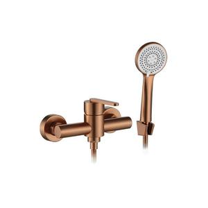 REA-B0974 - Set de duș ONTARIO cu baterie, cupru imagine