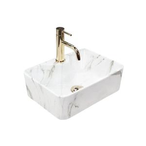 REA-U6504 - Lavoar pentru blat KELLY MINI 31x41 cm ceramică/imitație de piatră imagine