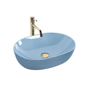REA-U6620 - Lavoar pentru blat LISA 35x49 cm ceramică/albastru lucios imagine
