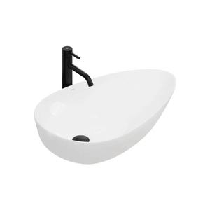 REA-U8537 - Lavoar GRETA 40x65, 5 cm, pentru montare pe blat, ceramică, alb lucios imagine
