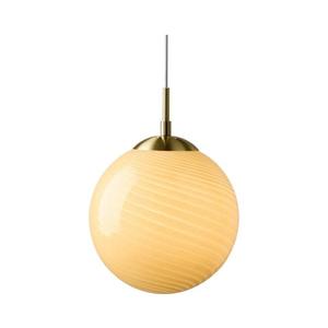 Halo Design 748365 - Lustră suspendată pe cablu CANDY 1xE27/25W/230V Ø 20 cm bej/alamă imagine