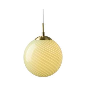 Pendul Halo Design CANDY 748525 - 1xE27/25W/230V, Ø 25 cm, verde/alamă imagine