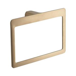 Gedy PIRENEI - Cuier de perete pentru prosoape, 15x23 cm, auriu mat imagine