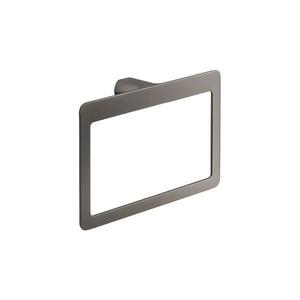 Gedy - Cuier de perete pentru prosoape PIRENEI 15x23 cm gri metalizat imagine