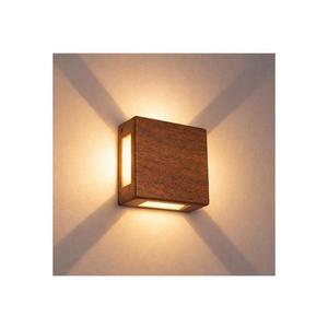 Brilagi - Aplică LED de exterior QUADRAY LED/6W/230V, decor lemn, IP54 imagine