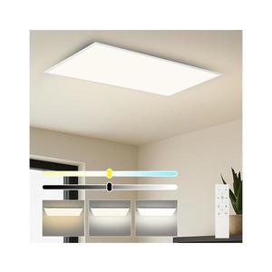 Brilagi - Plafonieră SLIMFRAME LED reglabilă cu dimmer/80W/230V 120x60 cm albă + telecomandă imagine