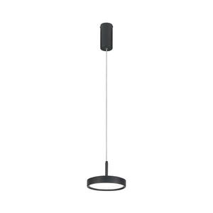 Ondaluce - Lampă LED suspendată pe cablu NINA, 20W, 230V, Ø 19 cm, negru imagine