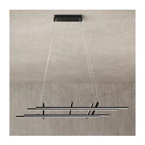 Ondaluce - Lustră LED reglabilă suspendată pe cablu MOVIDA, LED/114W/230V, negru imagine