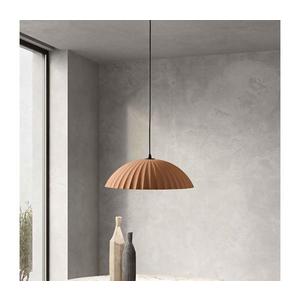 Ondaluce - Pendul pe cablu RUSTIC, 1xE27/15W/230V, Ø 50 cm, beton/maro imagine