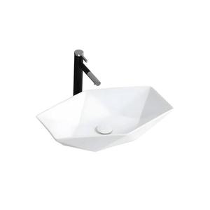 REA-U6643 - Lavoar pentru blat VEGAS, 37 x 57 cm, ceramică, alb lucios imagine