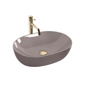 REA-U6380 - Lavoar pentru blat LISA 35x49 cm, ceramică, maro lucios imagine