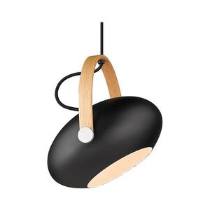 Halo Design 734344 - Lustru suspendat cu cablu DC 1xE27/40W/230V Ø 26 cm negru/stejar imagine