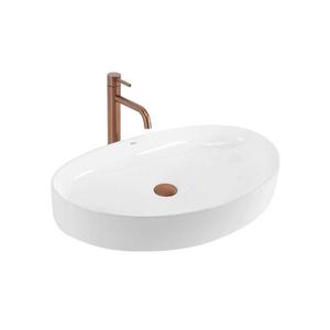 REA-U6371 - Lavoar pentru blat JOANA 40, 5x65, 5 cm ceramică/alb lucios imagine