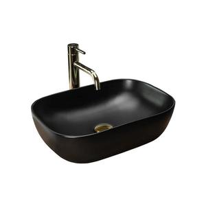 REA-U8470 - Lavoar pentru blat BELINDA, 33, 5 x 46, 5 cm, ceramică, negru mat imagine