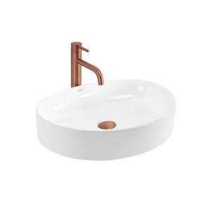 REA-U6370 - Lavoar pentru blat JOANA 38, 5x50, 5 cm ceramică/alb lucios imagine