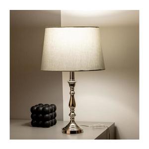 Brilagi - Lampă de masă CERIA 1xE27/60W/230V Ø 30 cm crom lucios/gri imagine