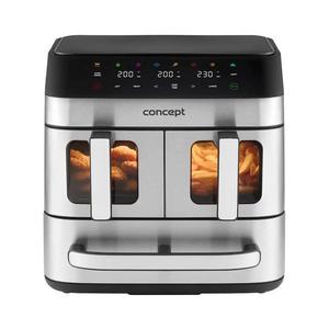 Concept FR9000 - Friteuză cu aer cald PIZZA TRIO 18, 5 l 2700W/230V inox/negru imagine