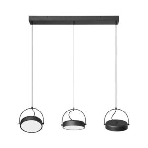 Osram - Lustră LED suspendată pe cablu DECOR PUCK, 3 x LED, 12 W, 230 V, CRI 90, negru imagine