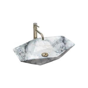 Lavoar VEGAS 37x57 cm pentru blat, ceramică/imitație de piatră - REA-U5602 imagine