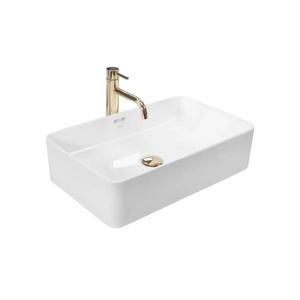 REA-U5055 - Lavoar pentru blat BERTA 35, 5 x 56 cm ceramică/alb lucios imagine