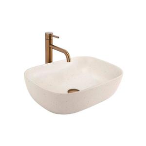 REA-U4000 - Lavoar pentru montare pe blat BELINDA 33 x 46, 5 cm, ceramică/imitație de piatră imagine