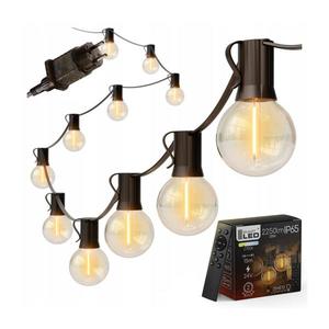 Ghirlandă LED dimerizabilă pentru exterior 25xE12/1W/24/230V, 17, 5 m, IP65, neagră + telecomandă imagine