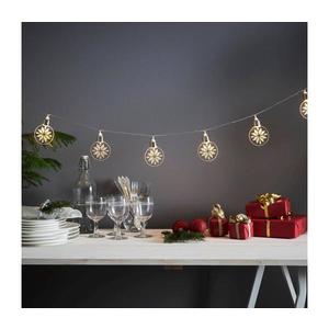 Eglo 411112 - Ghirlandă LED ORNAMENT 10xLED/3xAA 2, 4 m alb cald imagine