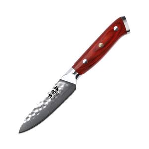 Gudaro - Cuțit de bucătărie din oțel damasc MIYABI 3, 5", 67 de straturi de oțel, lungime 9, 5 cm imagine