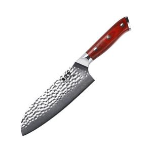 Gudaro - Cuțit de bucătărie Santoku MIYABI 7", din oțel damasc, 67 straturi, lungime 17, 5 cm imagine