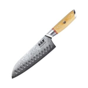 Gudaro - Cuțit de bucătărie Santoku HIKARI 7", 67 de straturi de oțel, lungime 17, 5 cm imagine
