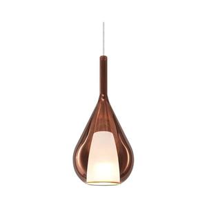 Ideal Lux - Pendul pe cablu KALIQUE, 1xE27/42W/230V, Ø 18 cm, finisaj cupru fumuriu imagine